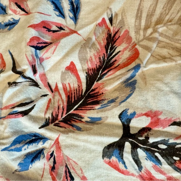 ⭐️🌸Botanical leaf print Medium palazzo / wide leg elastic waist pants - Picture 2 of 3